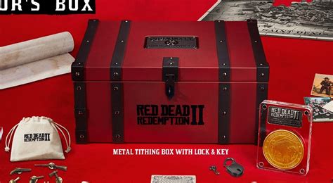 red dead redemption 2 metal tithing box|Red Dead Redemption 2 Collectors Box Metal Tithing Box .